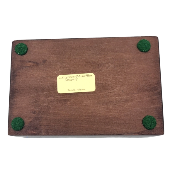 Vintage Edna Hibel Mother & Child Wood Trinket Jewelry Box American Music Box Co - Picture 6 of 11